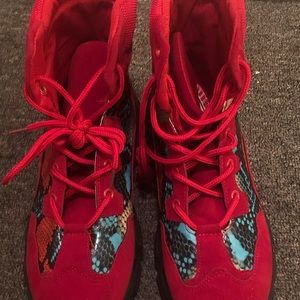 Semi Suede boots. Perfect for fall or Winter… vivacious color and look.